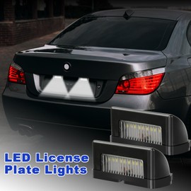 LURICO LED Number Plate Light LED, Pack of 2 Number Plate Light Trailer, Number Plate Light, IP65 Waterproof White, for Motorcycle, Car, Trailer, Truck or Boat