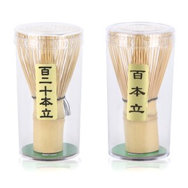 2Pcs Japanese Traditional Matcha Whisk, Handcrafted Bamboo Tea Stirrers, Traditional Tea Frothing Tool Set