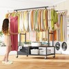 Raybee Clothes Racks for Hanging Clothes with Shelves 400LBS, Adjustable