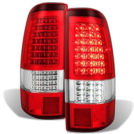 For [C-Shape Full LED Style] 1999 2000 2001 2002 Chevy Silverado | 1999-2003 GMC Sierra Taillights Pair