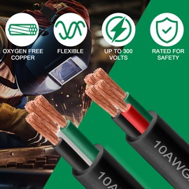 14/3 SJOOW Wire 25FT, 14 AWG 300V SJOOW Bulk Cable, 14 Gauge 3 Conductor Portable Cable for Welder,Generator,Portable Light,Circuits,EV Car Charger,Motor Lead