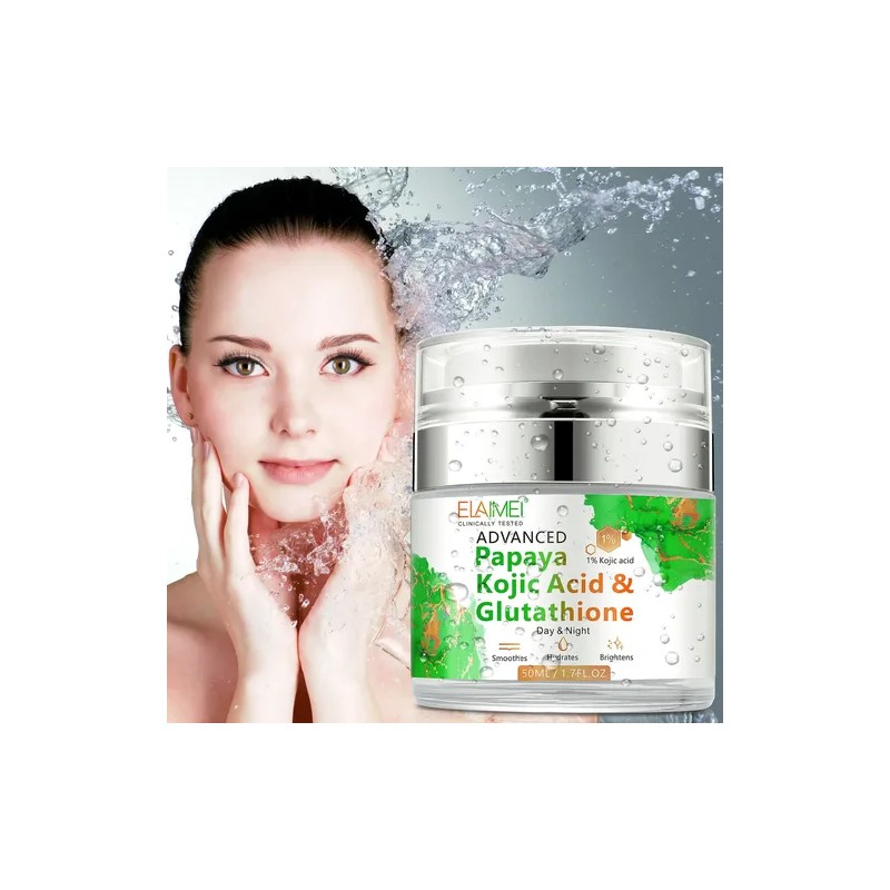 Crema Facial Papaya Y Ácido Kójico Antiedad Antiarrugas