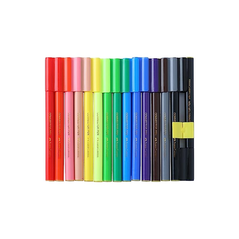 Faber Castell Sketch Pens With Clip Cap - 15 Shades