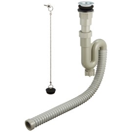 SANEI PH786-32 S-Trap Hose with Blows, Easy Positioning, Pipe Diameter 1.3 inches (32 mm), Resin