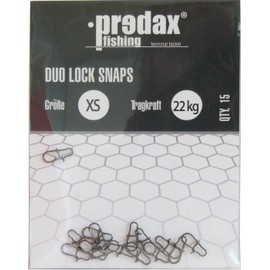 Predax Duo Lock Snap 15 Snaps Size XS 22 kg