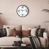 Lafocuse 3D Large Numbers Wall Clock White Silent Modern Wall