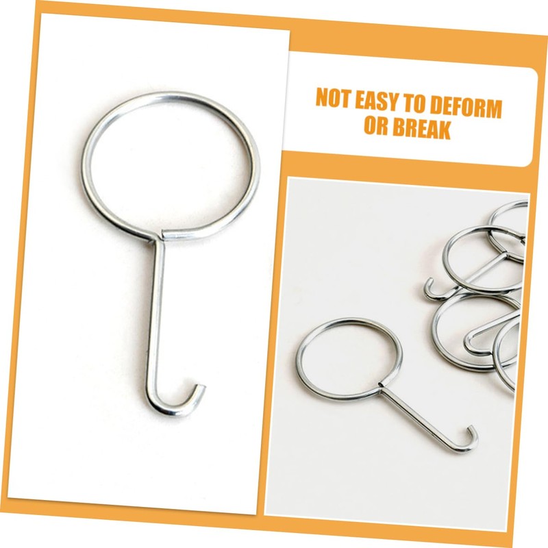 TEHAUX 10pcs Stainless Steel Drain Lifting Hooks Durable Shower Drain