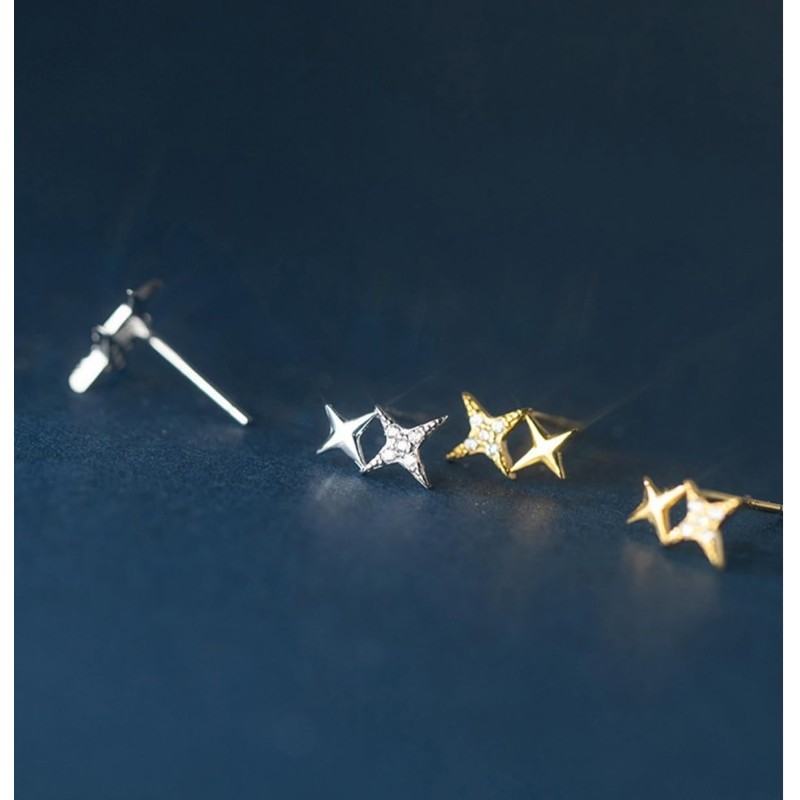 Silver 925 Earrings, Silver, Gold, 18K Coating, Pink Gold, Hypoallergenic,