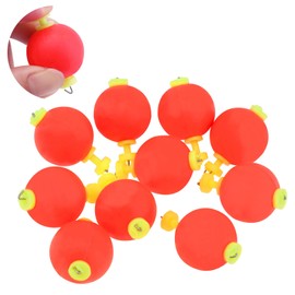 OriGlam 10pcs EVA Foam Fishing Floats Foam Fishing Bobbers, Fishing Bobbers Snap-On Push Button Round Floats, Bobbers Floats Foam Set Fishing Bobber