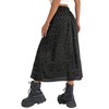 GORGLITTER Women's Long Skirt with Slit Summer Skirt with Polka