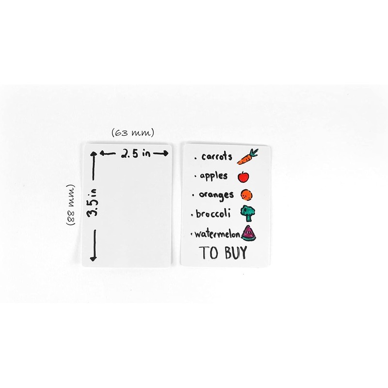 Apostrophe Games Dry Erase Blank Playing Cards w/Box, Poker Size