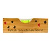 Spirit level with bottle opener with the words "Bester Papa