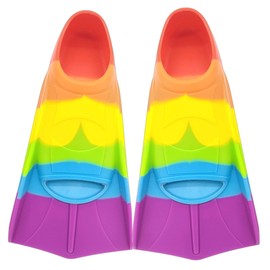 Gugmoy Limited Edition Swimming Training Fins,Comfortable Silicone Swim Fin for Swimming and Diving,Size Suitable Beginners Kids Girls Boys Adults (S, 2C-Red)