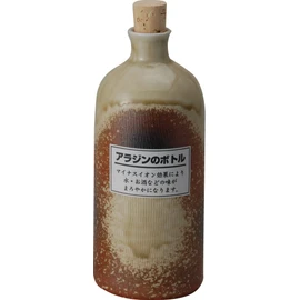 Shigaraki Ware 550-06 Bottle, Radium Bottle, Koshigaraki Short, Width 3.5 x Diameter 3.5 x Height 8.4 inches (9 x 9 x 21.3 cm)