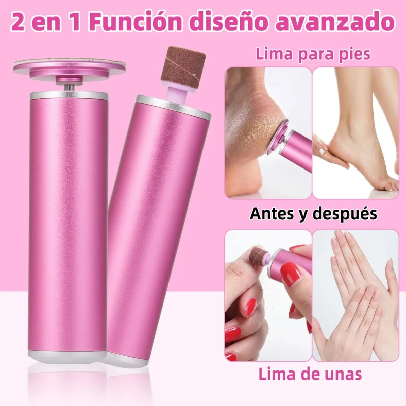 Lima Eléctrica Para Pies Y Uñas 2 En 1, Rotación