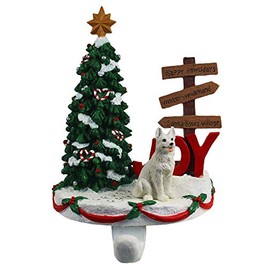 DogLoverStore German Shepherd Stocking Holder Hanger White