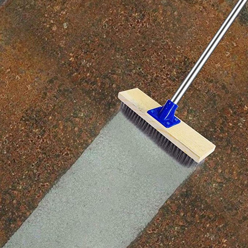 MEIBEI Deck Brush, Stainless Steel Wire with Long Handle 57",
