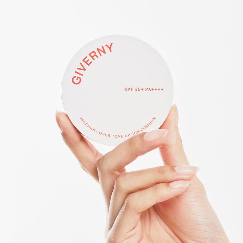 Giverny Close Cover Tone-Up Sun Cushion Pact 12g (SPF 50+,