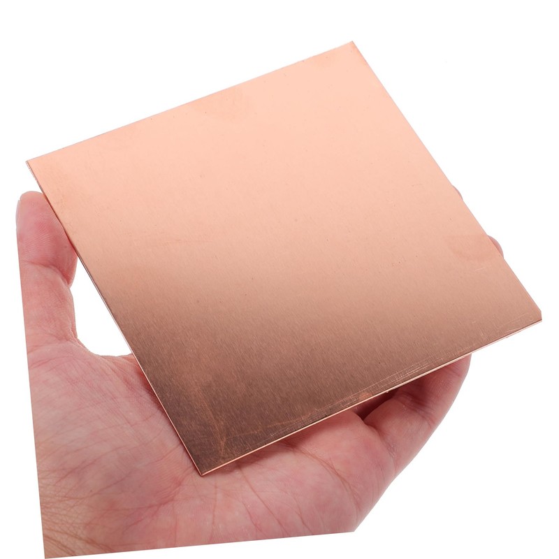 Zerodeko 1 Sheet Copper Sheet for Crafts High Hardness Metal