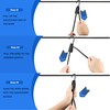 36 Inch Adjustable Bungee Cords with Hooks, 6 Pcs Black