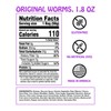 Rotten Gummy Worms, 8-Pack (1.8 oz Single-Serve Bags) - Size: