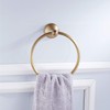 Flybath Round Towel Ring Antique Brass Hanger Hand Towel Holder
