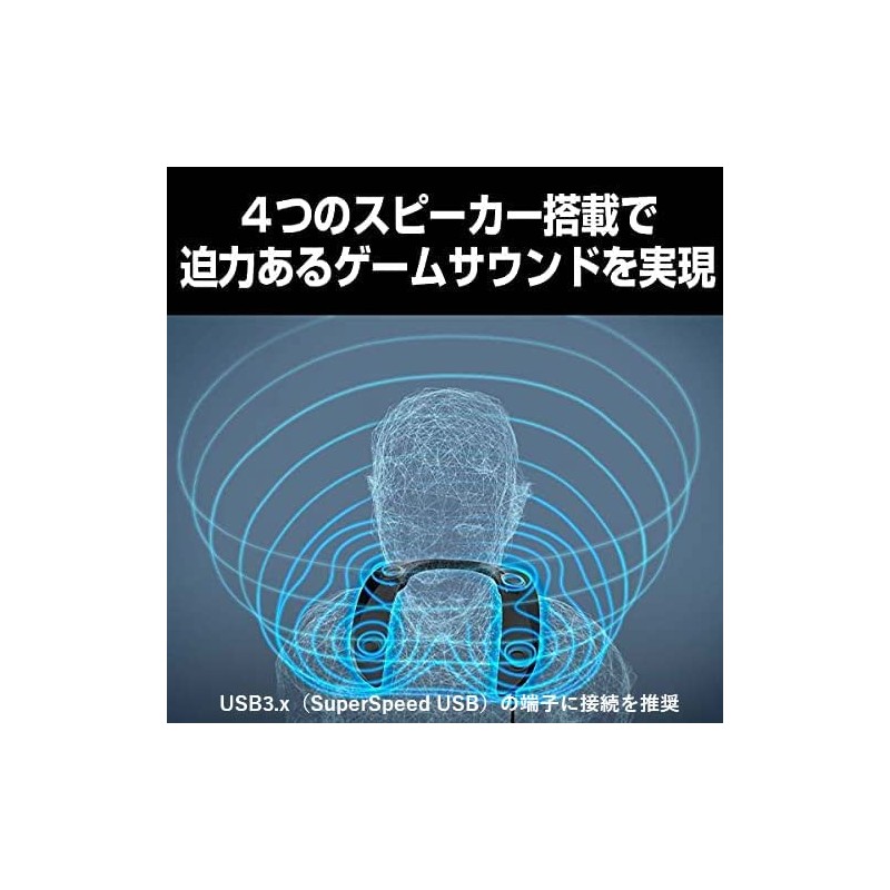 Panasonic SC - GN01 Gaming Neck Speaker, Wired Mode, Gray,