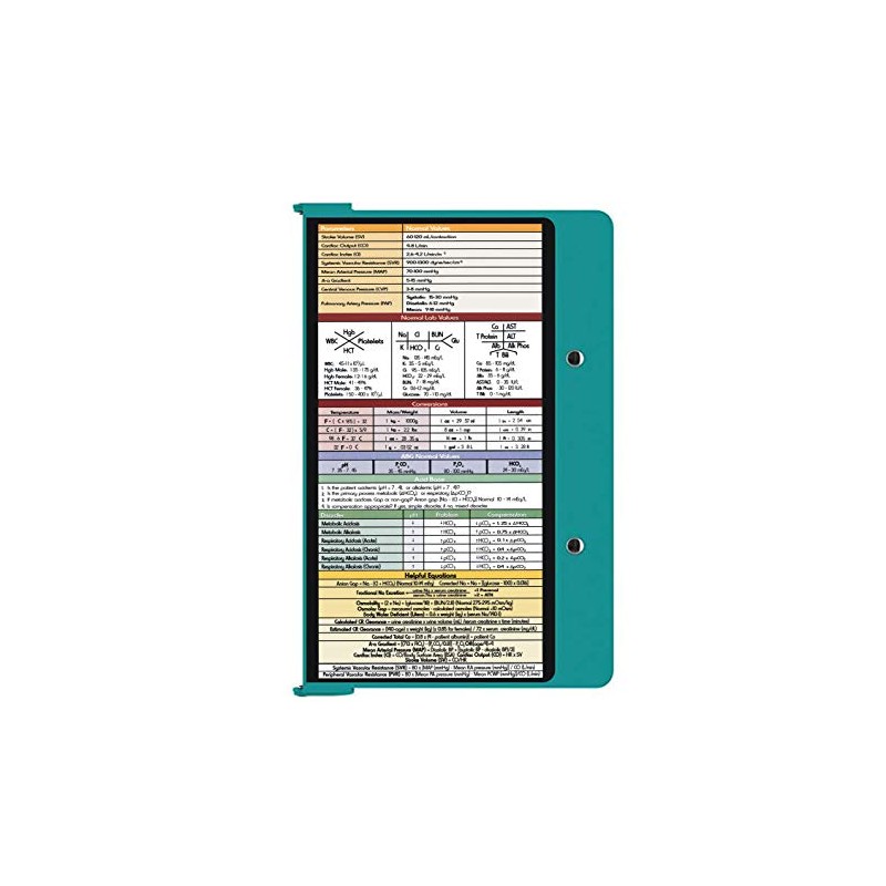 Medical Clipboard Teal (Aluminum Clipboard Medical Edition Teal) Folding Clipboard