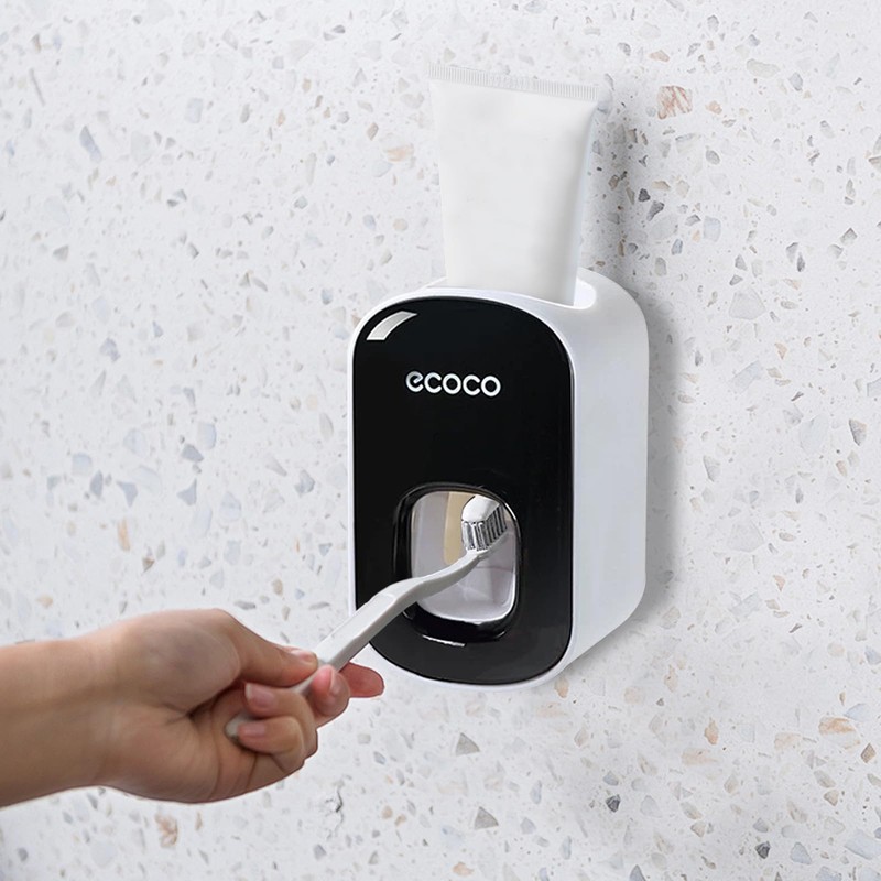 Automatic Toothpaste Dispenser Waterproof Dust-free Wall Mounted Toothpaste Holder Bathroom