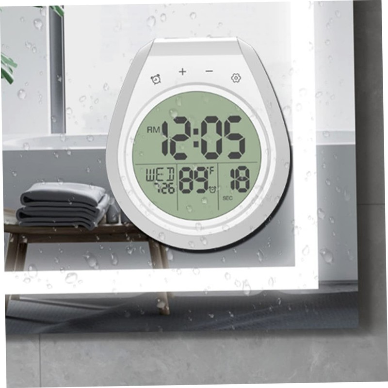 CORHAD Wall Clock for Bathroom Non-Ticking Accurate Timekeeping for Kitchen