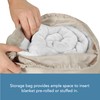 Dream Lab Weighted Blanket Storage Bag with Straps, Cinch Closure
