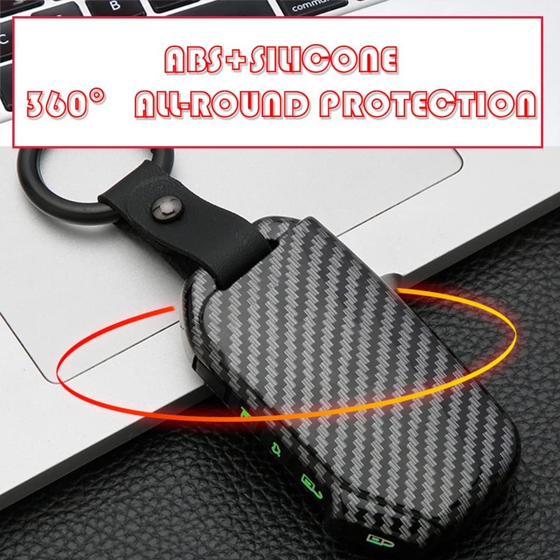 HIBEYO 3/4 Button Key Fob Cover for Kia Stinger k900