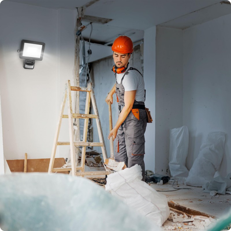 Ansmann LED Wall Spotlight, Robust & Compact Construction Spotlight with
