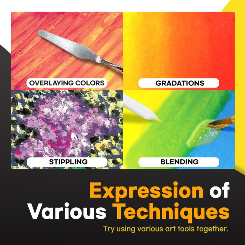 (48 Colors) HASHI Artists and Professionals Non-Toxic Soft Oil Pastel