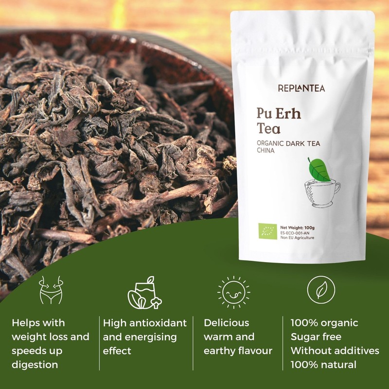 Pu Erh Tea Loose Organic 100g (50 Cups) | Loose