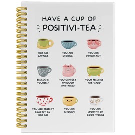 BESERH Funny Positive Affirmations Mental Health Journal, Mental Health Gifts, Therapy Journal Notebook for Mental Health, Mental Health Journal for Women, Spiral Notebook 5.5x8.3 with 164 Pages