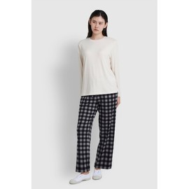 JAJU [JAJU/자주] 여 피치스킨 라운지 세트_아이보리 [JAJU] Women's Peach Skin Lounge Set_Ivory