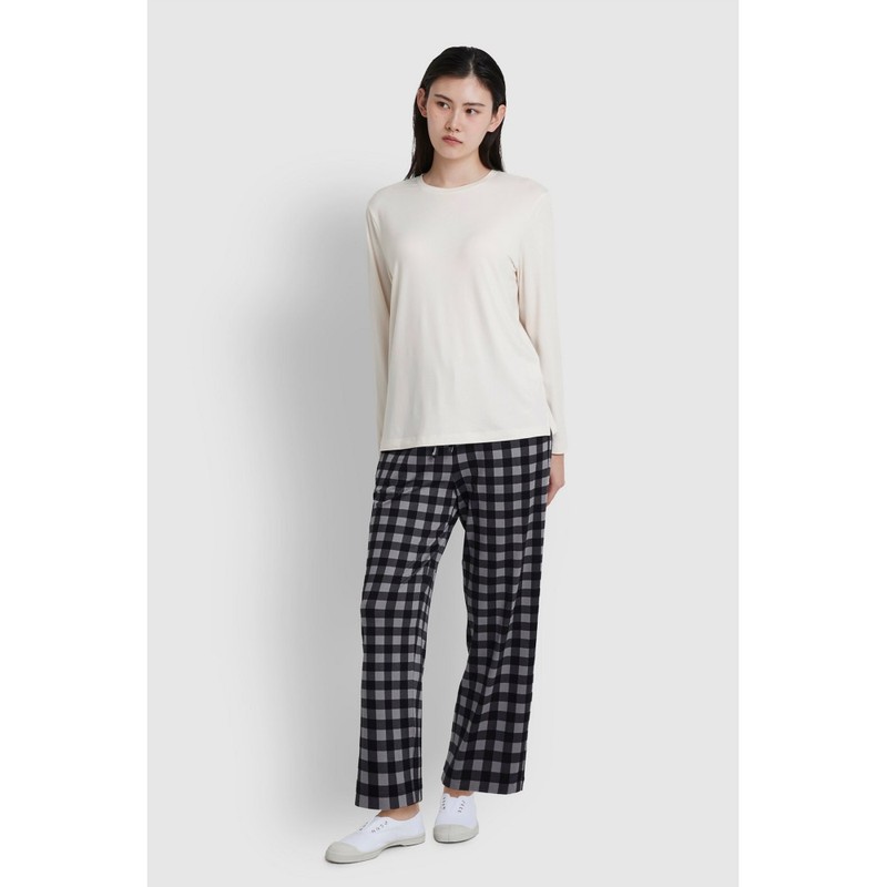 JAJU [JAJU/자주] 여 피치스킨 라운지 세트_아이보리 [JAJU] Women's Peach Skin