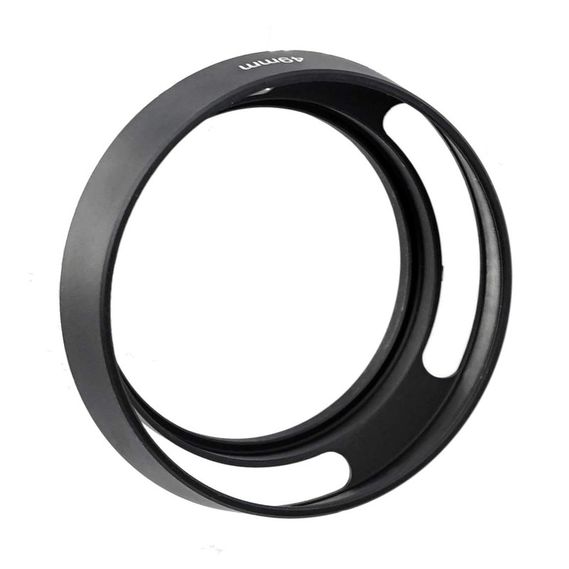 Fotasy Metal Curved Lens Hood - 52mm Vented Hood for