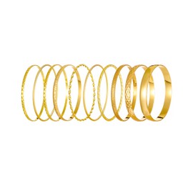 TPZORJX 10 Pieces Women's Bangle Gold Indian Jewellery Bracelet Set, Bangle Bracelet Bohemia, Vintage Adjustable Stackable Bracelets, Arm Jewellery for Women Wedding Party
