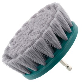 AERZETIX - C77149 - Rotating cleaning brush with soft bristles ∅100mm (4") for screwdrivers - hexagonal shank 1/4" - made of plastic