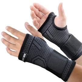 AGILE NOW® Wrist Brace (Pair) for Left and Right Hand | Wrist Support | Wrist Bandages for Tendon Inflammation | Wrist Bandage | Wrist Brace