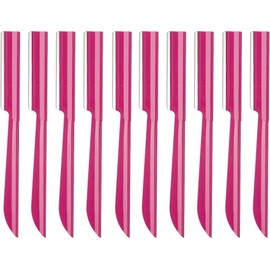 Eyebrow Trimmer, Completely Stainless Steel Eyebrow Razor Shaper for Men and Women, Grooming Shavers(10 pcs/box)