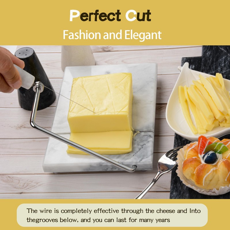 8-Piece Cheese Slicer Wire, Replacement Cheese Slicing Board Wire, Marble