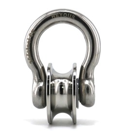 Lind Kitchen Bow Type Stainless Steel Duplex Bearing Detachable 360 Degree Rotation Heavy Duty Traction Wheel Swivel Pulley