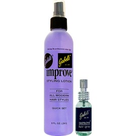 Improve Gabel’s Styling Lotion Hair Spray Quick Set 8oz (Purple) 1oz (Green)