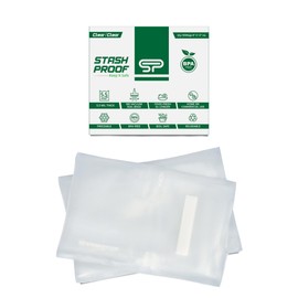 Stash Proof Vacuum Seal Bags 8" x 12" (100 Count) 5.5 Mil (Clear and Clear) - BPA Free Commerical Grade Food Saver for Storage, Sous Vide, and Meal Prep Sealer Bag