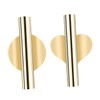 Kisangel 2pcs Wall Mounted Flower Vase Holder Metal Tube for