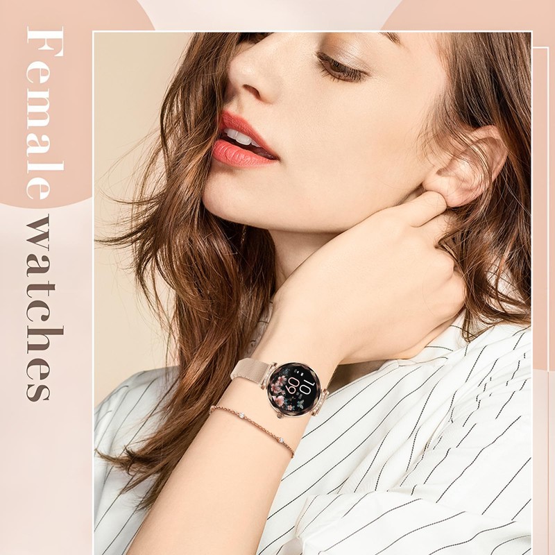 Welfiit Smart Watches for Women Android/iOS, IP68 Waterproof Fitness Tracker