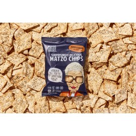 Matzo Chips, Everything, from The Matzo Project, 24 Snack Bags, 1 Oz., Kosher, (But Not Kosher for Passover), Vegan, Nut-Free, No Trans Fat, Nothing Artificial